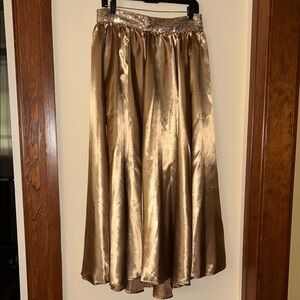Gold Fabric & Skirt with Sequins- Full Length & LOTS of Shimmery Gorgeous Fabric
